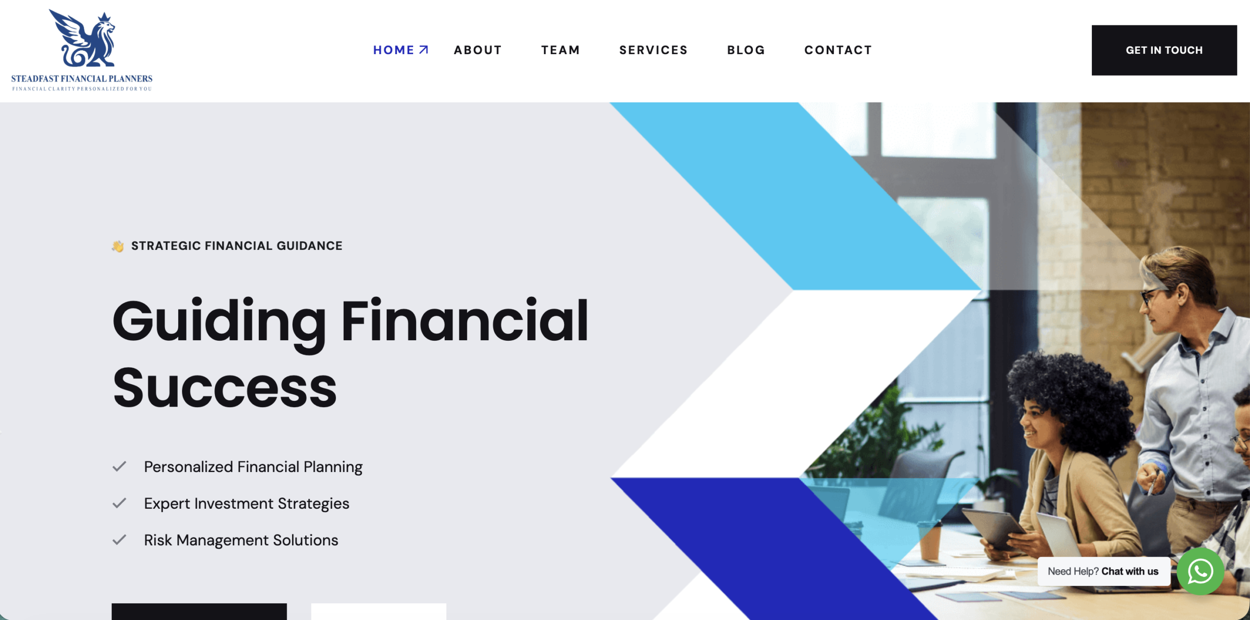 Steadfast Financial Planners Website
